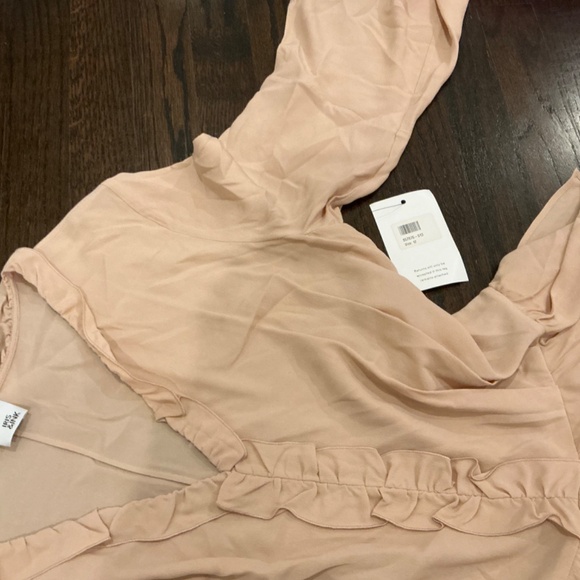 IRIS & INK PINK RUFFLED DRESS - Picture 8 of 8